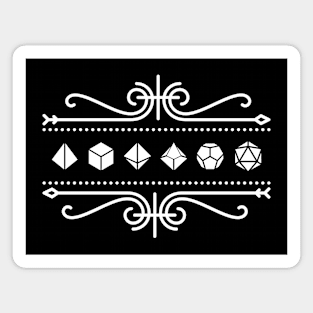 Polyhedral Dice Set Deco Tabletop RPG Magnet